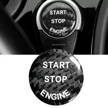 Накладка на кнопку бесключевого запуска автомобиля из углеродного волокна для BMW F-шасси 1, 2, 3, 4, 5, 6 серии X1 X3 X4 X5 X6 F10 F11 F20 F30 G30 G11