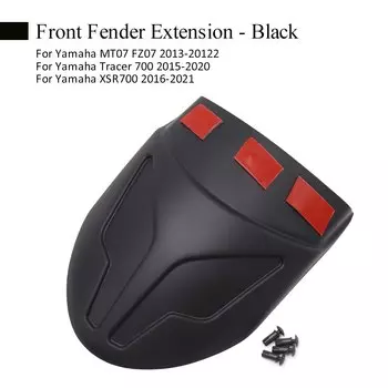 Накладка на крыло мотоцикла для Yamaha MT07 FZ07 XSR700, трассировщик 7 GT Tracer7 Tracer700, удлинитель переднего/заднего грязезащитного щитка, углеродный/черный