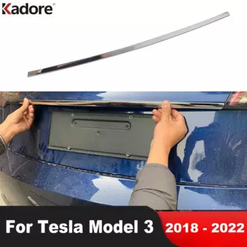 Накладка на крышку багажника из нержавеющей стали для Tesla Model 3 2018 2019 2020 2021 2022