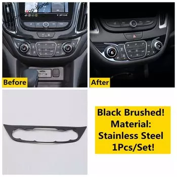 Накладка на панель управления кондиционером центральной консоли, аксессуары, подходит для Chevrolet Malibu 2016-2023/ Equinox 2017-2024