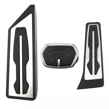 Накладка на педаль автомобиля для BMW X1 F48 X2 F39 2016-2024 LHD, накладки на педали газа и топлива, протектор, нержавеющая сталь, аксессуары