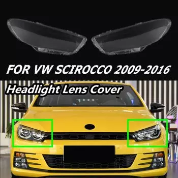Накладка на переднюю фару для Volkswagen VW Scirocco 2009-2016, накладка на переднюю фару автомобиля, сменный абажур, маска yjb02841
