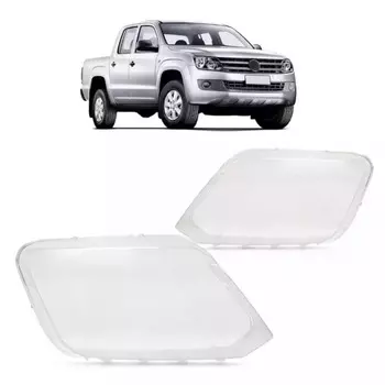 Накладка на переднюю фару слева/справа, Прозрачный Абажур для Volkswagen VW Amarok 2011-2022, накладка на фару