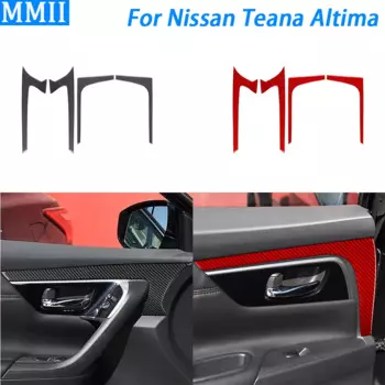 Накладка на переднюю и заднюю ручки автомобиля из углеродного волокна для Nissan Teana Altima 2013-2018