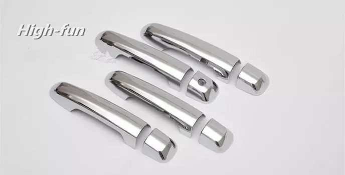 Накладка на ручки автомобилей, для Лексус GX, GX460, LC150, J150, 2010, 2011, 2012, 2013, 2015, 2014, черная, глянцевая