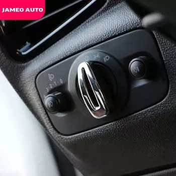 Накладка на рукоятку переключателя автомобильных фар для Ford New Fiesta MK7 09-15 Ecosport 2012-2017 ABS Хромированная накладка на лампу фары
