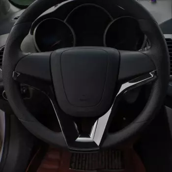 Накладка на руль автомобиля для Chevrolet, Cruze Sedan Hatchback 2009-2014, хромированная наклейка, аксессуары