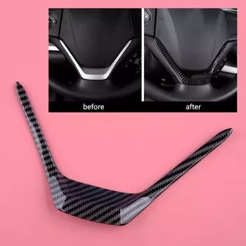 Накладка на руль из углеродного волокна, подходит для Honda CR-V CRV 2012 2013 2014-2016