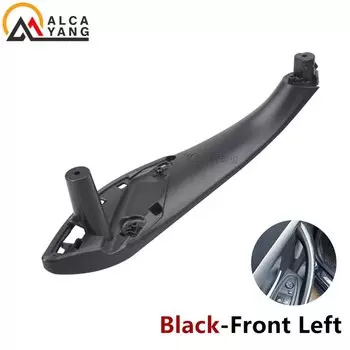 Накладка на внутреннюю дверную ручку автомобиля для BMW F30 F31 F32 F33 F34 F35 F36 F80, левая и правая внутренняя панель, черный, бежевый