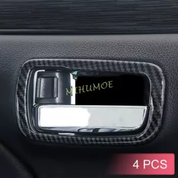 Накладка на внутреннюю дверную ручку Trims для Mitsubishi ASX Outlander Sport 2011-2023, углеродное волокно