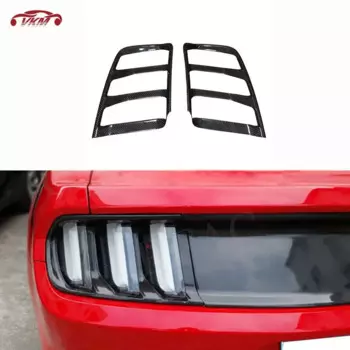 Накладка на задний фонарь из углеродного волокна для Ford Mustang 2014-2021, украшения для задних фонарей автомобиля, аксессуары для стайлинга автомобилей