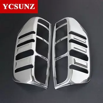 Хромированная накладка на задний фонарь для Nissan Frontier Navara D40 2006 2007 2008 2009 2010 2011 2012 2013, автомобильные аксессуары, часть пластины