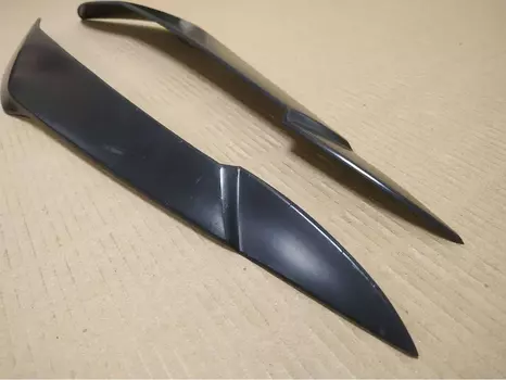 Накладки на фары (реснички) широкие BMW X5 E70 (БМВ Х5 Е70) 2007-2013 детали экстерьера автомобильные товары тюнинг ABS пластик