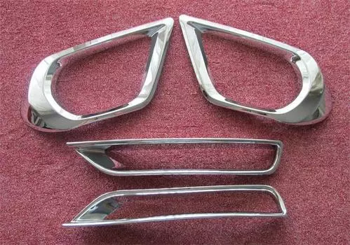 Накладки на передние и задние противотуманные фары для Subaru Forester SJ 2014 2015 2016, хромированный комплект из АБС-пластика, противотуманные фары, аксессуары для стайлинга автомобилей