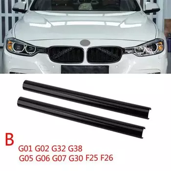 Накладки на решетку радиатора автомобиля для BMW X3, X4, X5, G01, G02, G05, F25, F26, 2011- 2019, 2020, 2021, 2022, аксессуары для автостайлинга