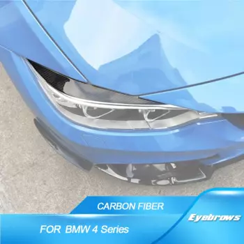 Накладки на веки для фар из углеродного волокна для BMW 4 серии F32 F33 F36 F82 F83 M4 F80 M3 2014-2018 2 шт./компл. Стайлинг автомобиля