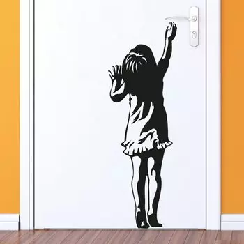 Наклейка Banksy Маленькая девочка Duruibom