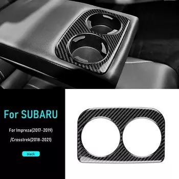 Наклейка из мягкого углеродного волокна для Subaru Crosstrek 2018-2023 Impreza 2017 2018 2019 2020 2021 2022, подставка для чашки, аксессуары для рамки