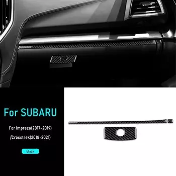 Наклейка из мягкого углеродного волокна для Subaru Crosstrek 2018-2023 Impreza 2017 2018 2019 2020 2021 2022 центральная консоль