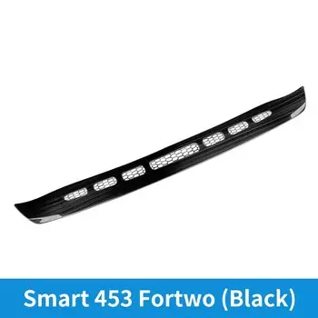Наклейка из нержавеющей стали для багажника, заднего бампера автомобиля, отделка для Smart Fortwo 453, протектор для порога багажника, 3D пленка из углеродного волокна