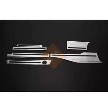 Наклейка из нержавеющей стали для салона автомобиля, 6 шт., для DAIHATSU TANTO, на заказ, LA650/660S, прочная защитная Накладка на порог автомобиля