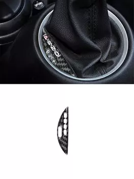 Наклейка из углеродного волокна, кнопка переключения передач для BMW MINI Cooper R55 R56 R57 2007 2008 2009 2010, аксессуары для интерьера автомобиля