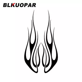 Наклейка на автомобиль BLKUOPAR с принтом племенного пламени, индивидуальная наклейка на окклюзию с царапинами, водонепроницаемая наклейка на окна, мотоцикл, доска для серфинга, автомобильные аксессуары