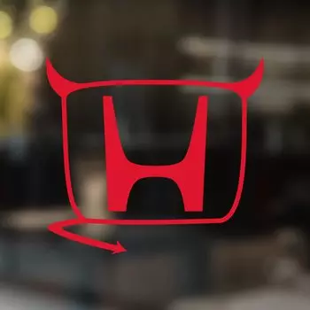 Наклейка на автомобиль Honda Devil