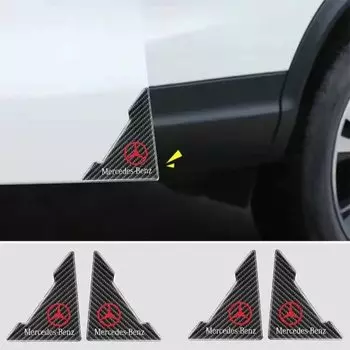 Наклейка на дверь кузова автомобиля из углеродного волокна для защиты от столкновений для Mercedes Benz, аксессуары AMG W203 W206 W205 W211 W212 W176 W169 W204 W213