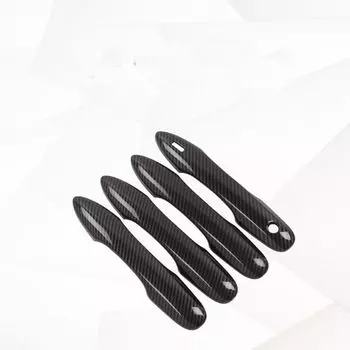 Наклейка на дверную ручку автомобиля из углеродного волокна для Toyota Prius 50 2016 2017 2018 2019 2020 XW50 XW 50, аксессуары для стайлинга