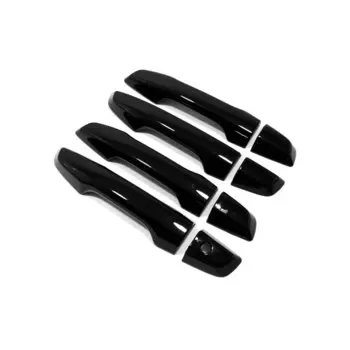 Наклейка на дверную ручку для Honda CR-V CRV LHD 2017 2018 2019 2020 2021 ABS Chrome Carbon Fiber Black