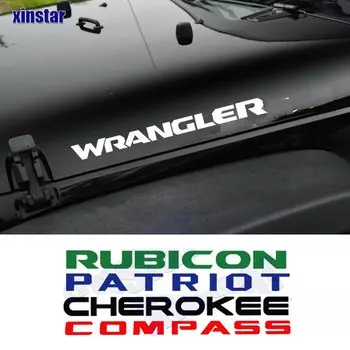 Наклейка на головку автомобиля 2 шт. для Jeep Wrangler JK JL TJ YJ Commander TRAILHAWK COMPASS PATRIOT CHEROKEE RUBICON Sahara