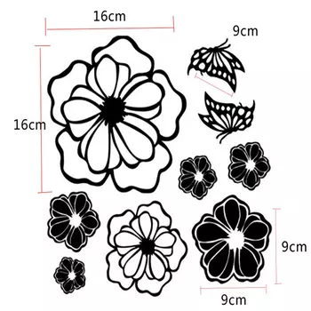 Наклейка на холодильник бабочка HANDANWEIRAN
