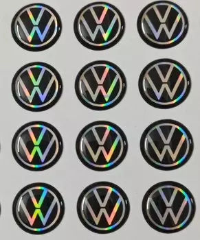 Наклейка на ключ автомобиля, брелок с автоматическим управлением, эмблема, аксессуары для Volkswagen VW Rline R GTI Golf Polo Passat Magotan Tiguan Jetta CC