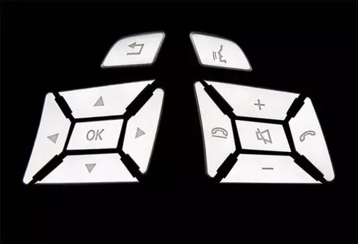 Наклейка на кнопку переключателя на рулевом колесе для Mercedes Benz A B C E Ml Gl Cla Gla Glk Sl Slk Class W176 W246 W212 W204