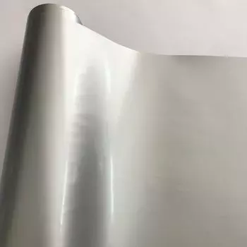 Наклейка на крышу автомобиля, 50x300 см, виниловая, глянцевая, черная, с пузырьками воздуха