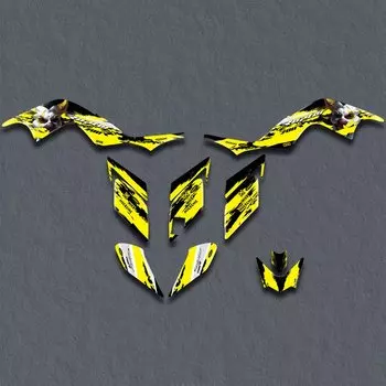 Наклейка на мотоцикл с графическим фоном для Yamaha Raptor 700 YFM 700 2006-2012 2011 2010 2009 2008 2007 на заказ