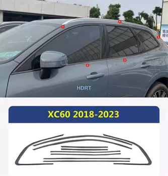 Наклейка на окно для Volvo V60 S60 S90 XC60 XC90 2015-2023