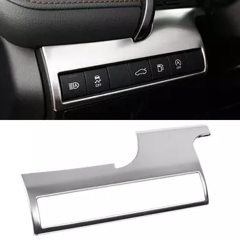 Наклейка на панель автомобильной приборной панели, крышка переключателя фары, рамка, отделка, Наклейка для Toyota Camry 70 XV70 2018-2021 2022, аксессуары из нержавеющей стали