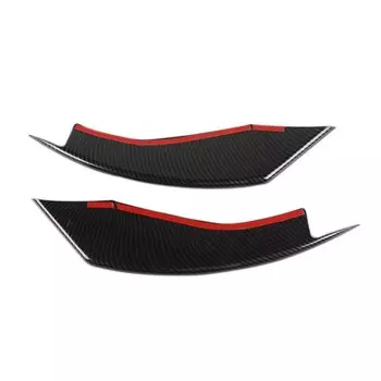 Наклейка на переднюю противотуманную фару из АБС-пластика с узором из углеродного волокна для Ford Mustang 2018 2019 2020 2021