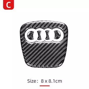 Наклейка на руль из углеродного волокна 2016 мягкий дизайн эмблема для стайлинга автомобиля для Audi A1 A3 A4 A5 A6 A7 A8 Q3 Q5 Q7 Автомобильная наклейка с логотипом