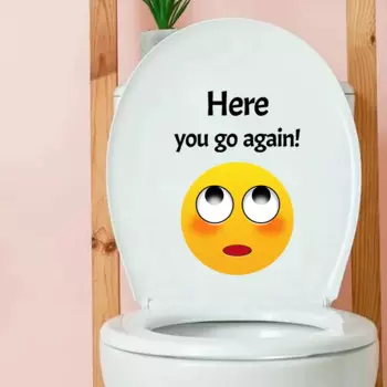 Наклейка на стену в виде смайлика, 20 х30 см