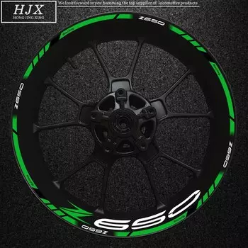 Наклейка на ступицу колеса с логотипом мотоцикла Kawasaki Z650, Модифицированная наклейка на обод колеса автомобиля, водонепроницаемая Светоотражающая наклейка
