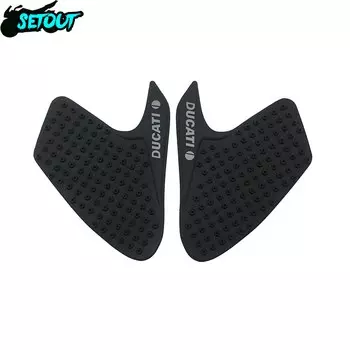 Наклейка на топливный бак для Ducati MONSTER 696, 795, 796, 1100S, нескользящая накладка на колено с креплением на стороне 3 м