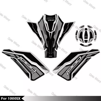 Наклейка на топливный бак для Z1000SX Z 1000SX Ninja 1000 SX 2017-2024, масляная и газовая крышка, 3D наклейка, защитная водонепроницаемая крышка