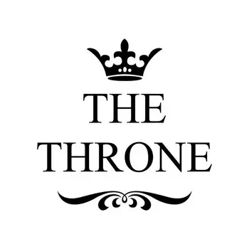 Наклейка на унитаз Crown черная ПВХ