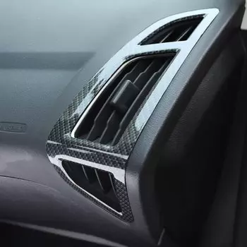 Наклейка на вентиляционное отверстие из АБС-пластика, наклейка на вентиляционное отверстие кондиционера для Ford Focus 3 4 2012- 2017, аксессуары для автомобиля, интерьер