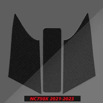 Наклейка NC750X 2024 на бак мотоцикла, текстура из углеродного волокна, подходит для HONDA NC750 X NC750S NC700 2014-2023, наклейка с рыбьими костяшками