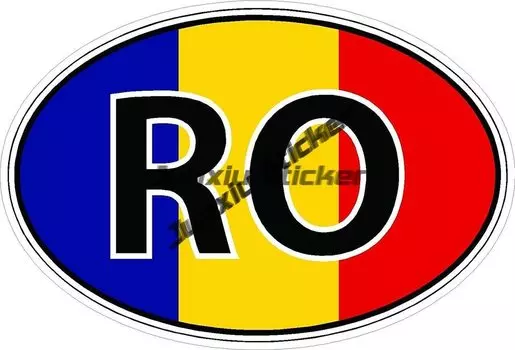 Наклейка с гербом Румынии, наклейка с флагом кода Румынии, гордость Румынии с флагом Румынии, наклейки с эмблемой для автомобиля, внедорожника, багажника