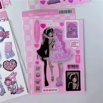 Наклейка с героинями мультфильмов Gryan